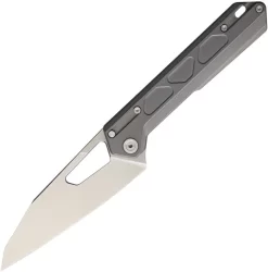 NOC Knives Chef Framelock GrayVG-10 Titanium Folding Knife Dt03