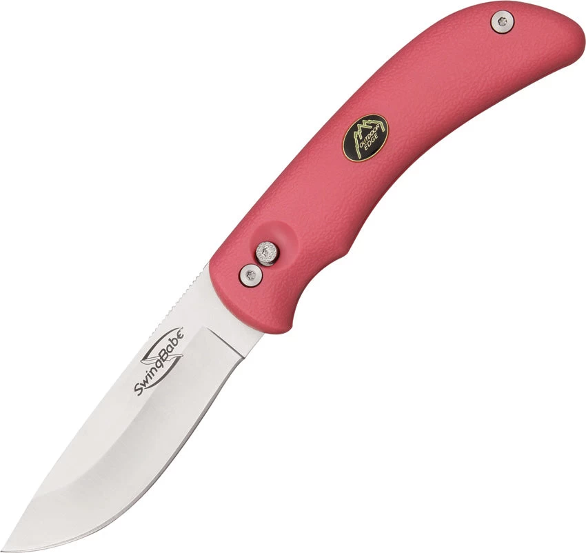 Outdoor Edge Pink SwingBabe Stainless Hunting Game Folding Knife SP30N
