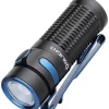Olight Baton 3 Flashlight Black Aluminum Blue Clip Water Resistant BATON3BK