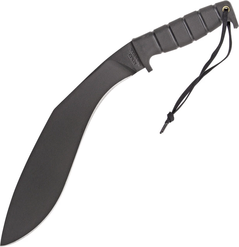 Ontario Kukri 16.75" Fixed 1095 Carbon Steel Black Handle Machete W/ Sheath 6420