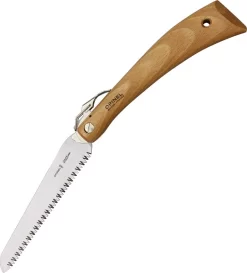 Opinel No 18 Folding Saw 16" Overall Beech Wood Handle Sandvik Sheepsfoot 01198