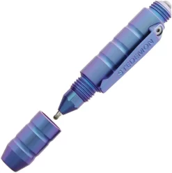 Stedemon EDC Tactical Glass Breaker Titanium Construction Blue Pen P01BLU