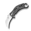 QSP EAGLE Black & White Karambit D2 Folding Knife 120e