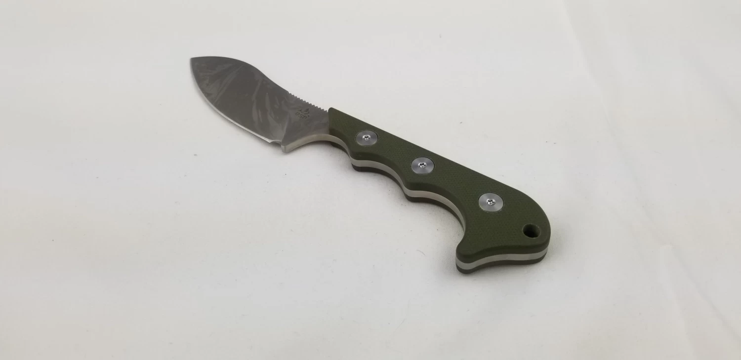 QSP Neckmuk Green G10 Neck Knife + Sheath 125c - Image 4