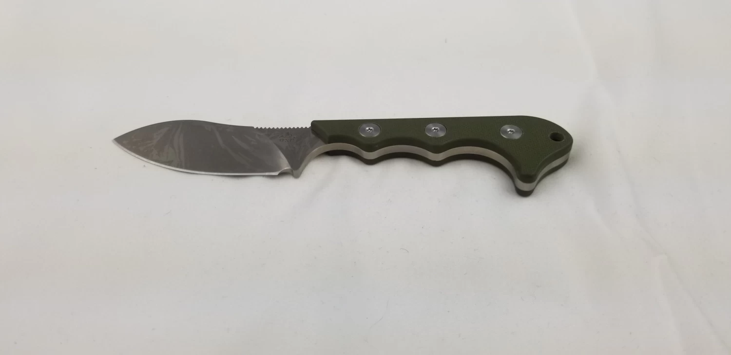 QSP Neckmuk Green G10 Neck Knife + Sheath 125c - Image 6
