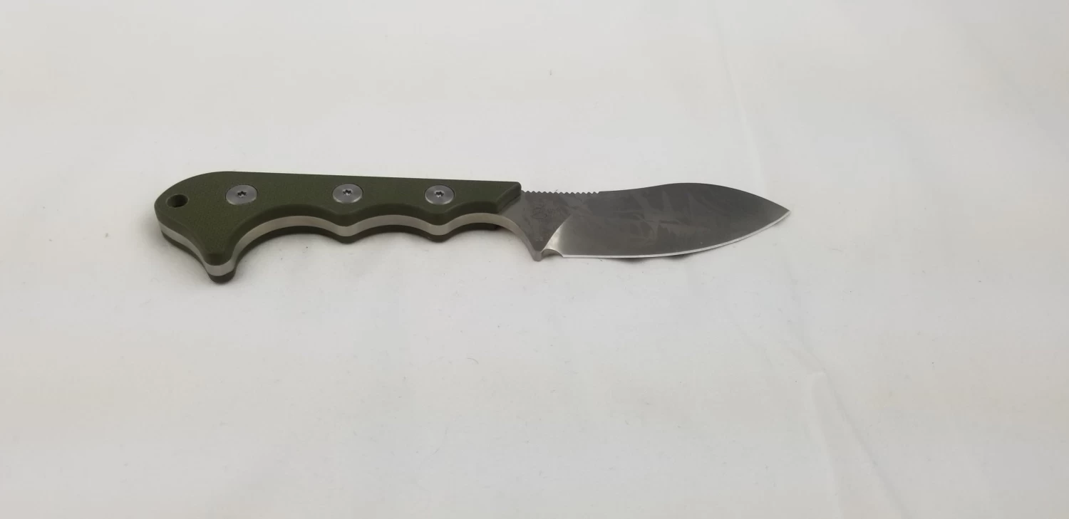 QSP Neckmuk Green G10 Neck Knife + Sheath 125c - Image 7
