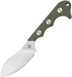 QSP Neckmuk Green G10 Neck Knife + Sheath 125c
