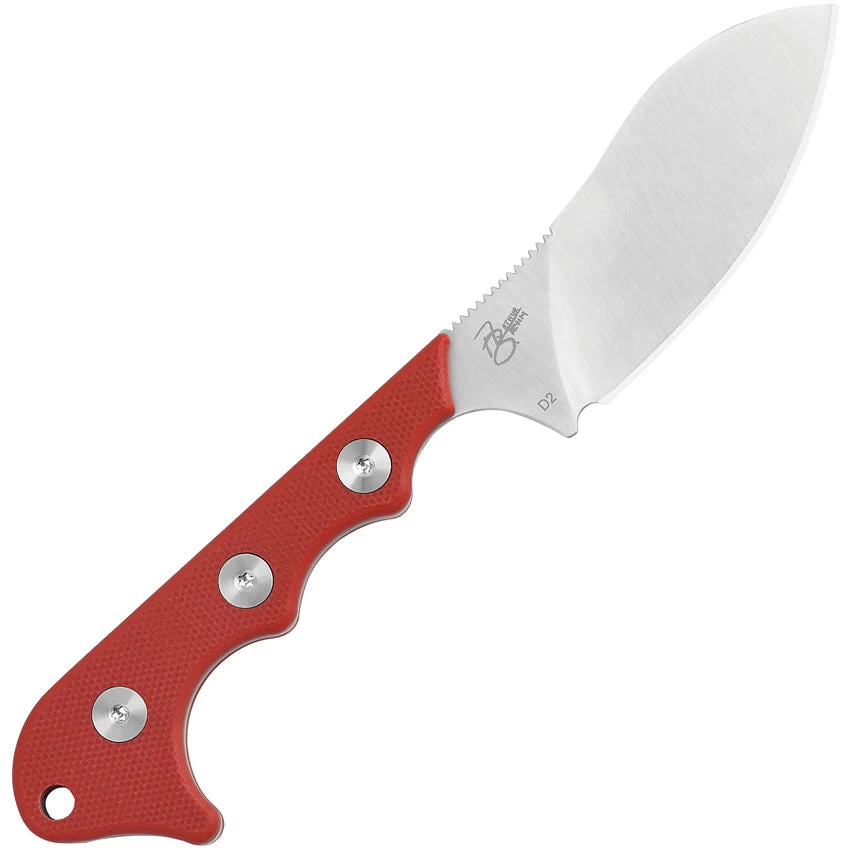 QSP Knife Neckmuk Fixed Blade Neck Knife Red G10 D2 Steel W/ Sheath 125G - Image 4