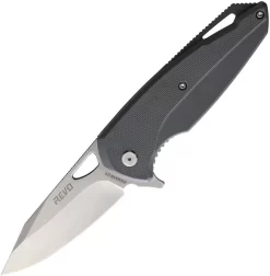 Revo Vipera XL Linerlock A/O Gray G10 Folding 8Cr14MoV Pocket Knife VIPXLGRY
