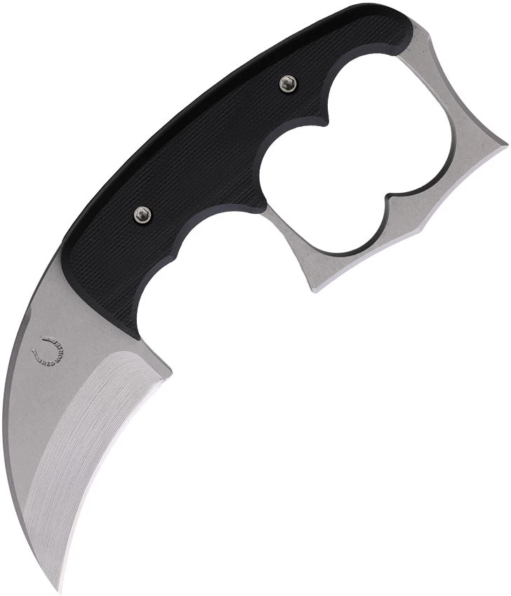 Red Horse Knife Works Fixed Blade Knife Malice Karambit Black G10 D2 Steel 019