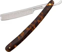 Rough Ryder Nice And Easy Imitation Tortoise Shell 440 Folding Razor 1208