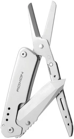 ROXON Multi-Tool Bottle Opener Knife Scissors Fork Spatula Tongs W/ Pouch S501