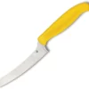 Spyderco Z-Cut Yellow Kitchen Blunt Tip CTS-BD1N Fixed Blade Knife K13PYL