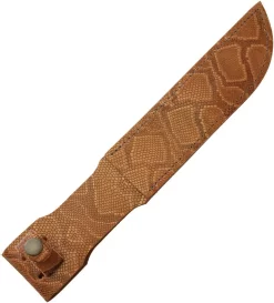 Other 7" Fixed Blade Belt Leather Knife Sheath Python Pattern 1201
