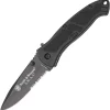 Smith & Wesson Black SWAT Linerlock A/O Black Aluminum Folding Pocket Knife ATMBS