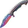 Tac Force Mermaid Linerlock A/O Stainless Rainbow Handle 440 Folding Knife 864RB