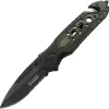 Tac Force Evolution Spring Assist A/O Black Pakkawood Folding Knife EA026WD