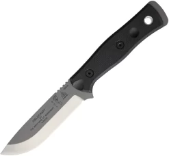 TOPS Fieldcraft Brothers Bushcraft Fixed Hunter Blade Black Knife BROS154BLK10