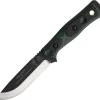 TOPS Fieldcraft BOB Fixed Hunter Blade Green & Black G10 Handle Knife BROSGB