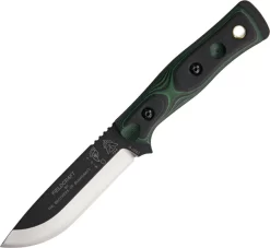 TOPS Fieldcraft BOB Fixed Hunter Blade Green & Black G10 Handle Knife BROSGB
