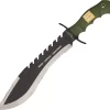 United Cutlery USMC Fixed Sawback Serrated Blade Green Handle Kukri Machete 3011