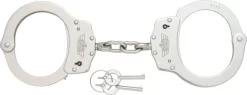 Uzi Handcuffs Silver Finish Steel Double Lock HCCS