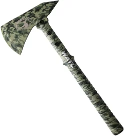 World Axe Throwing League The Mercenary Camo 3Cr13 Throwing Axe W/ Sheath L010