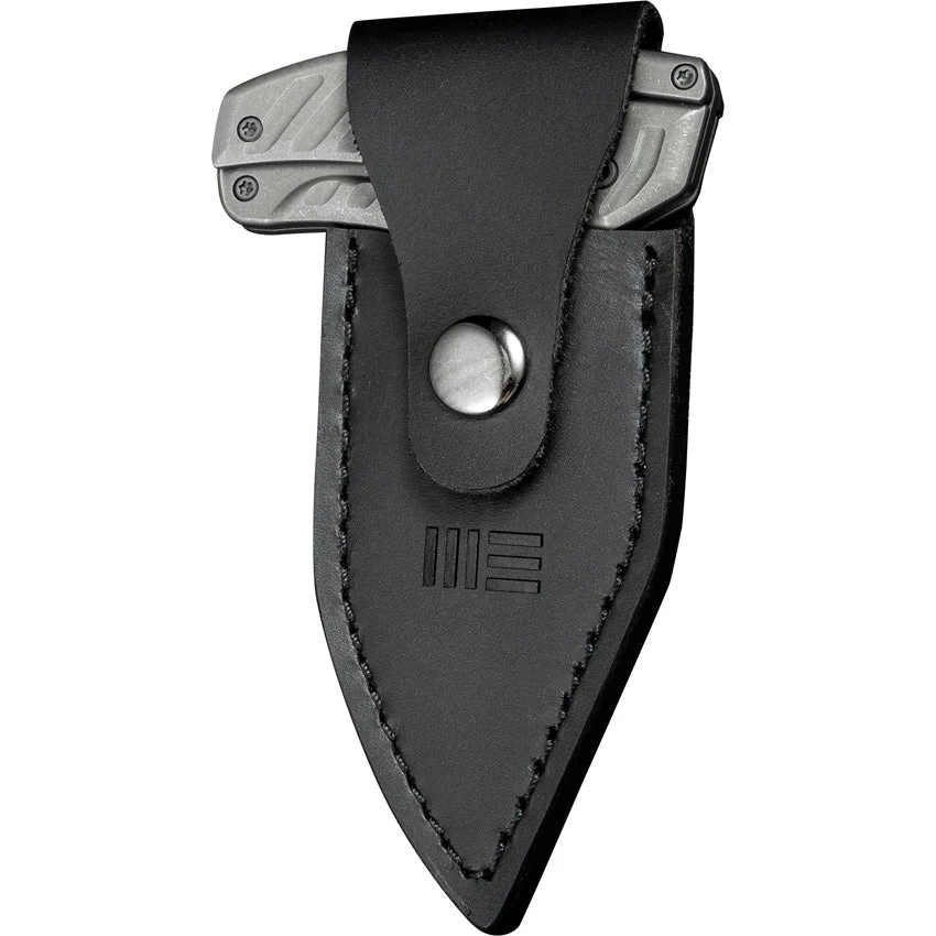 We Knife Typhoeus Folding Push Dagger Knife Gray Titanium CPM-20CV W/ Sheath 21036B2 - Image 5