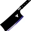 Toro Knives Besito Purple & Black 3Cr13 Steel Devil Art Throwing Cleaver 084