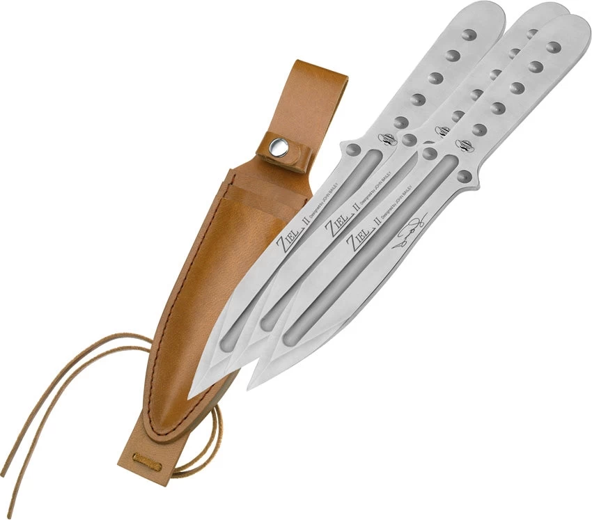 Boker Magnum Set Of 3 Bailey Ziell II Stainless Steel Throwing Knives - M02MB164 - Image 2
